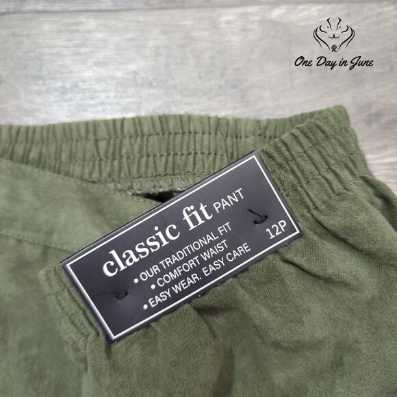 Alfred Dunner Petite Classic Fit Comfort Waist Pants Size 12P - Picture 2 of 6